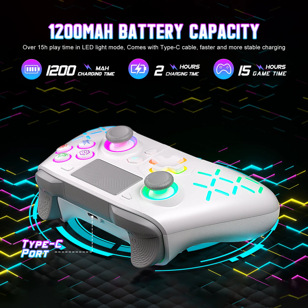 Gamepad For Ps5/Ps4 Console - P5 Wireless Controller, Dual Vibration Hall Effect, With Turbo Touchpad, Gaming Remote Accessories