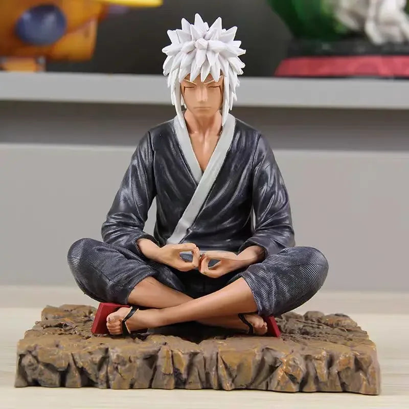 15cm Anime Jiraiya Shippuden Figurine Model GK Naruto Action Figure LF Jiraiya Figures Sitting Statue PVC Collectible Dolls Toys