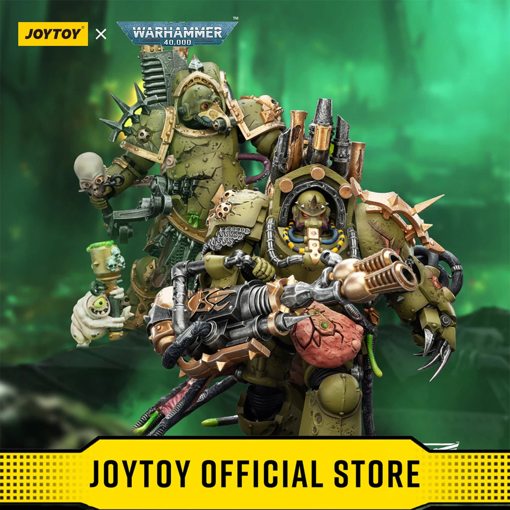 JOYTOY Warhammer 40k 1/18 Action Figures Death Guard Foul Blightspawn Death Guard Lord of Virulence