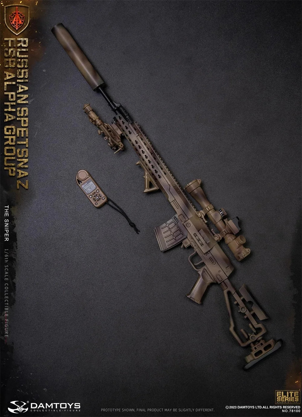 DAMTOYS DAM 78100 The Russian Figure Soldier Doll Sniper Operation Unit Toys Model Gift For Fans Collect 1/6