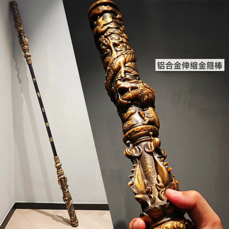 Black Myth Game Wukong Retractable Ruyi Golden Cudgel Jingu Rod Semi Metal Rod Room Decoration Model Toy Xmas Birthday Gift