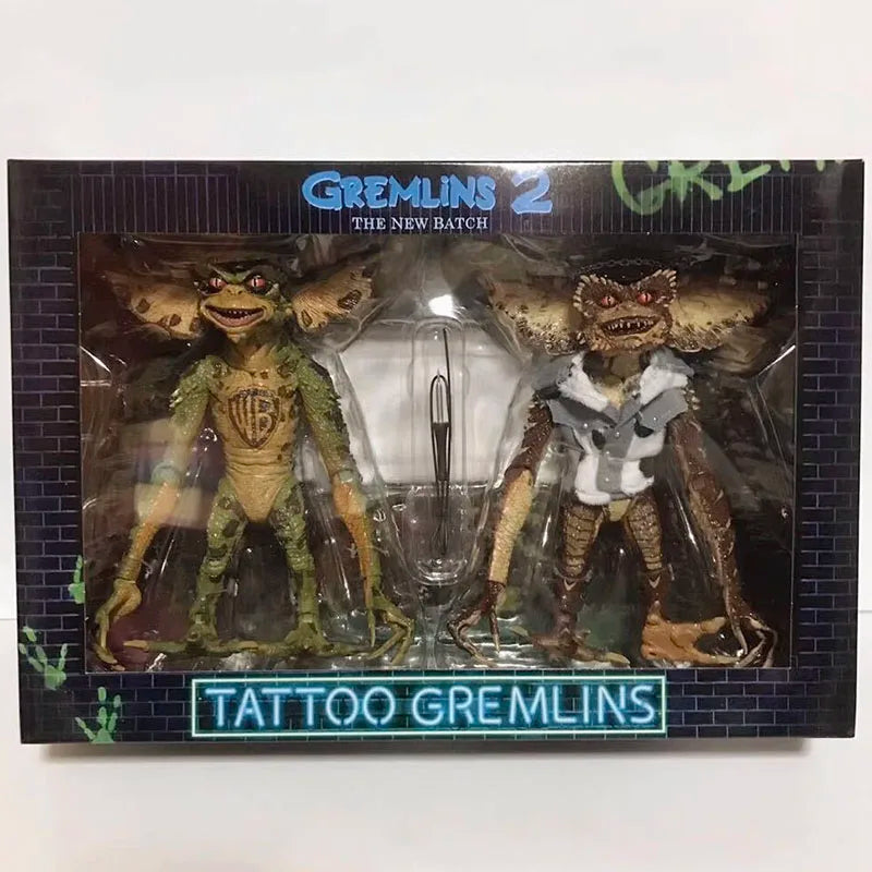 Gremlins 2 Figure NECA 30636 Action Figuras Movie Tattoo Gremlins Figurine Toys Collection Model Doll Original Gift for Children