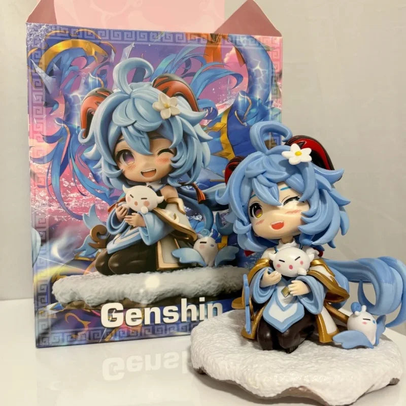 16cm Anime Game Genshin Impact Figure Q Version Yae Miko Hutao Genshin Cute Model Toy Gift Collection Action Figure Pvc Doll Toy