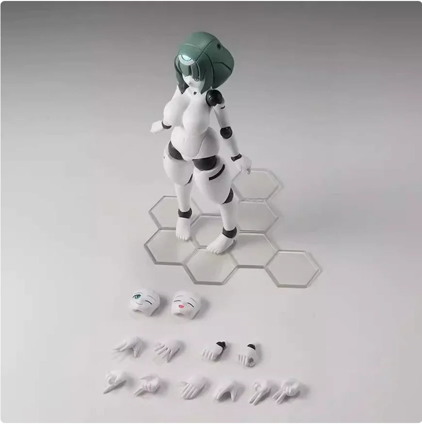 13cm Polynian Fll Janna Anime Action Girl Figure Robot Neoanthropinae Polynian Model Toy Decorative Collection For Birthday Gift