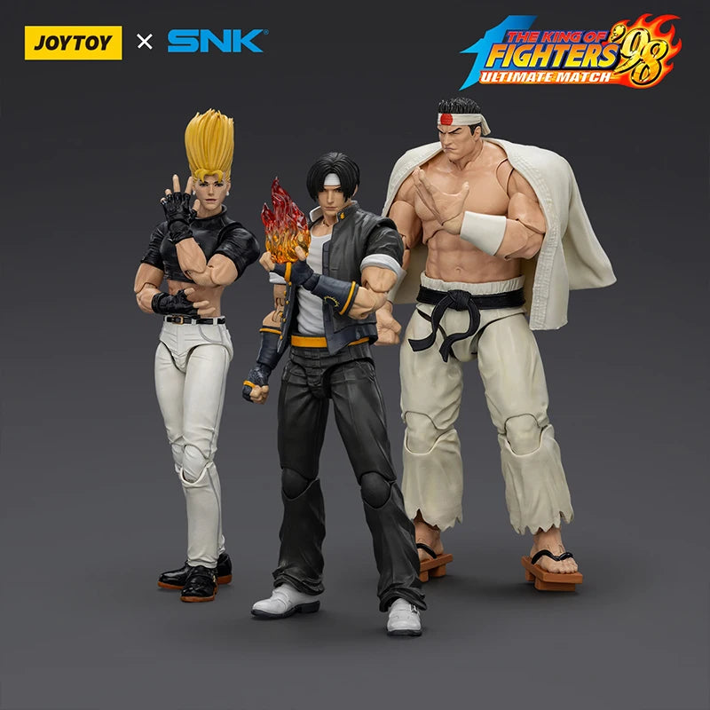 Joytoy Dark Source Xsnk King Of Fighters' 98um Goro Daimon Three Person Team 1:18 Mobile Soldier Handheld Benimaru Nikaido