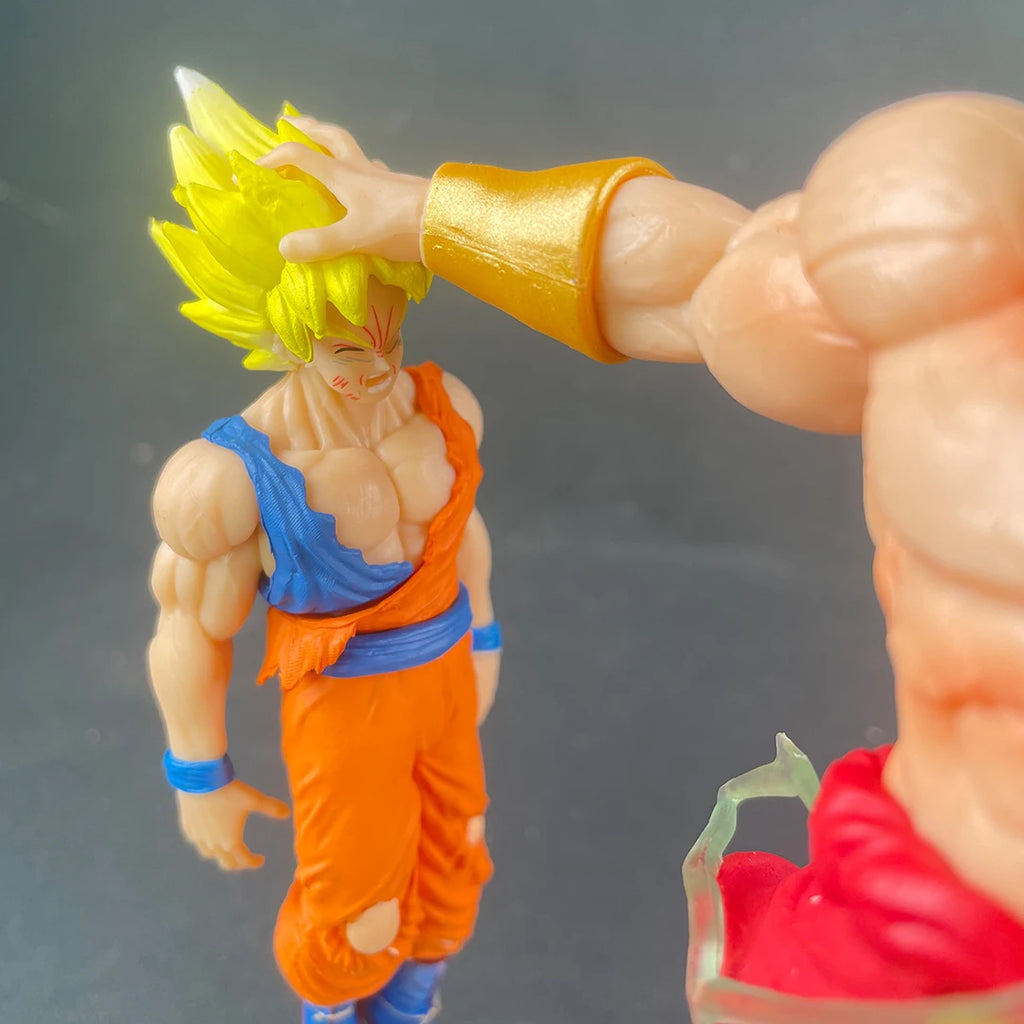 Anime Dragon Ball broly Vs Son Goku Figurine 20cm Gk Pvc Action Figures Statue Collection Model Toy Gifts
