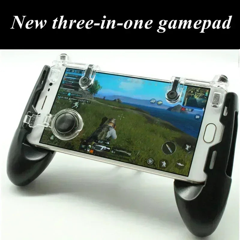 JL01 Mobile Phone Gamepad Aim Shooting L1R1 Key Button for IOS Android PUBG Game Joystick Controller Handle with Plastic Bracket