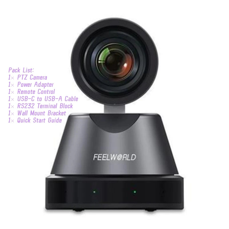 FEELWORLD 4K12X 4K PTZ-Kamera 12-fach optischer Zoom AI-Tracking HDMI USB IP-Fernbedienung