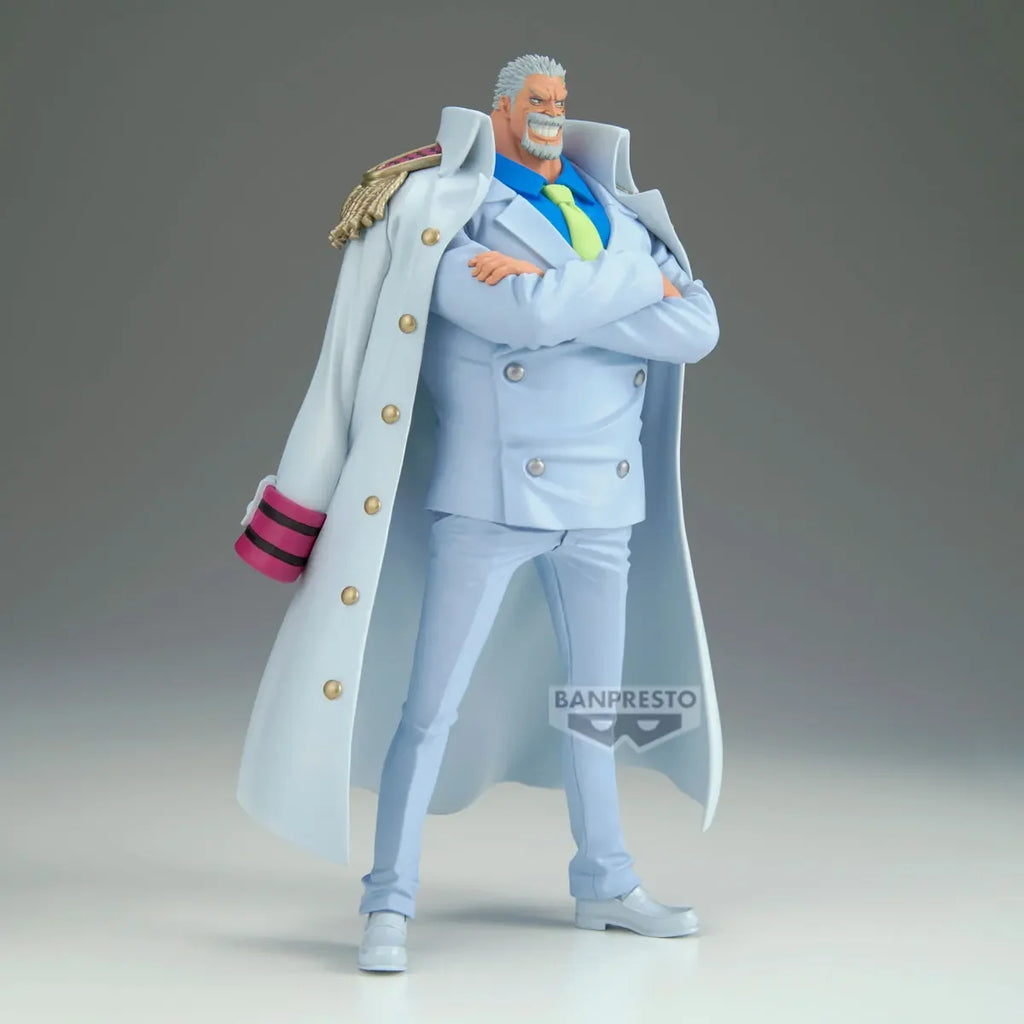 В наличност Оригинални BANPRESTO ONE PIECE DXF Monkey D Garp PVC Аниме Фигурки Екшън Фигурка Модел Играчки Подарък