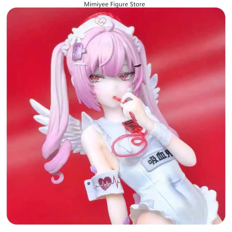 26cm Trainee Nurse Tsukiyomi Ai Luna Black/White Standing Pose Anime Pvc Figure Statue Desktop Decoration Gift