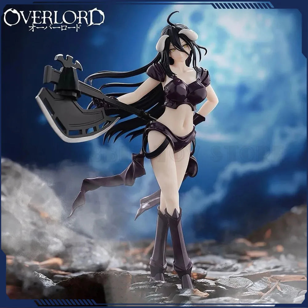 Genuine Overlord Anime Figure Albedo Action Figure Bikini Armor Version GK Collection Statue Model Figurine Ornament Toys Gifts