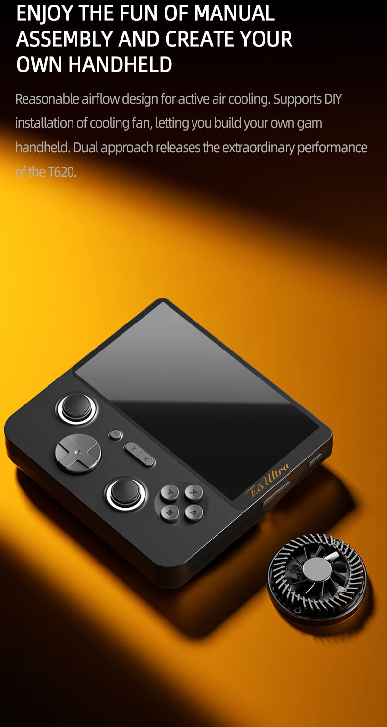 GAMEMT E5 Ultra Game Console 5" 1280*720 60Hz IPS Touch Screen 5000mAh Hall-Effect Joystick Portable Android Handheld Consoles