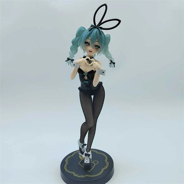 Genuine Anime Figure Hatsune Miku Rabbit Girl Kawaii Model Doll Genuine Action Anime Miku Figure Model Collectible Pendant Toys