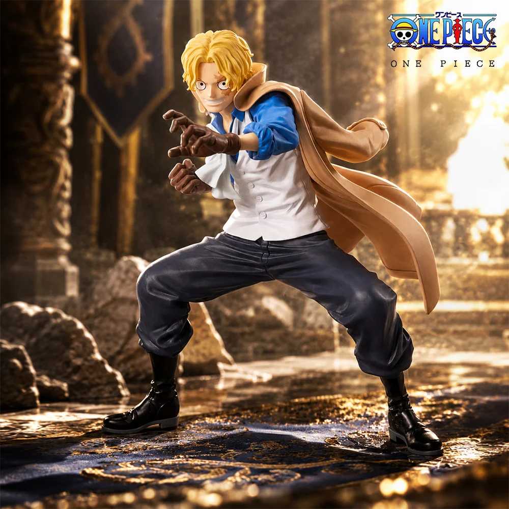 1pc 23cm/9.1in Official One Piece Sabo Action Figure PVC Statue Anime Desktop Car Ornament Display Collectible Model Gift