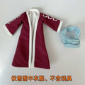 One Piece Shf Anime New Handmade Luffy Alabasta Coat Hat Desert Cloak Scarf Clothes Built In Iron Wire Is Suitable for 1/12 Toys