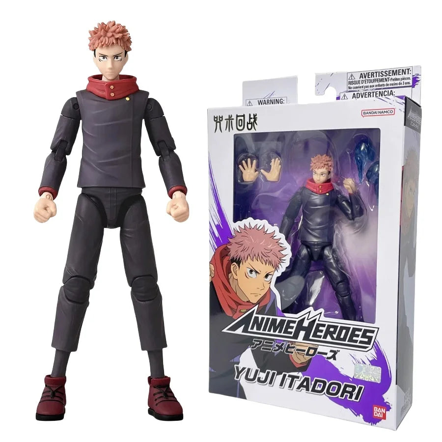 Hot 17cm Bandai Original Jujutsu Kaisen Action Figure Gojou Satoru  Itadori Yuji Fushiguro Megumi Action Anime Birthday Gift Toy