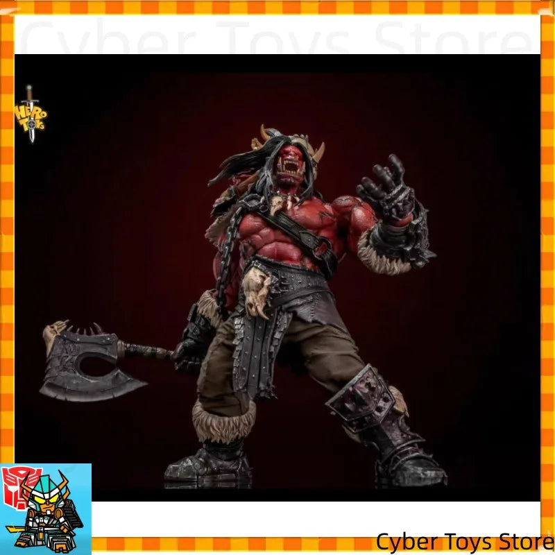 In Stock Hero Toys Limited Edition WoW Grommash Hellscream Tribal War Song Great Chieftain Orc Warrior 1:10 Action Figure