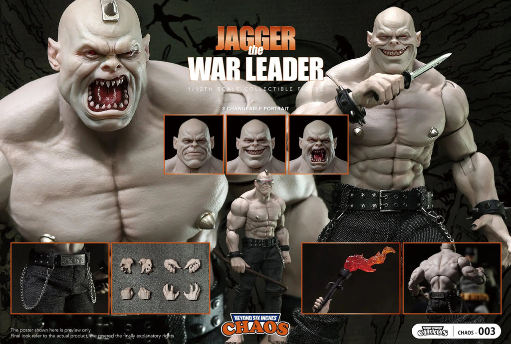 In Stock CHAOS Mutant Leader JAGGER THE WAR LEADER Movability Model Toys 1/12TH SCALE COLLECTIBLE FIGURE The Dark Knight Returns