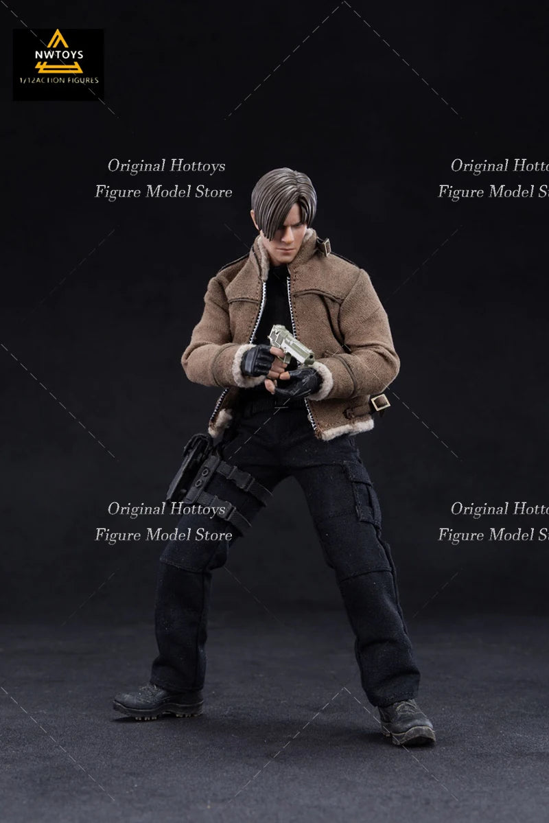 In Stock Nwtoys 1/12 Scale Male Soldier Leon Police Game Character Full Set 6-inches Action Figure Model Doll Collection