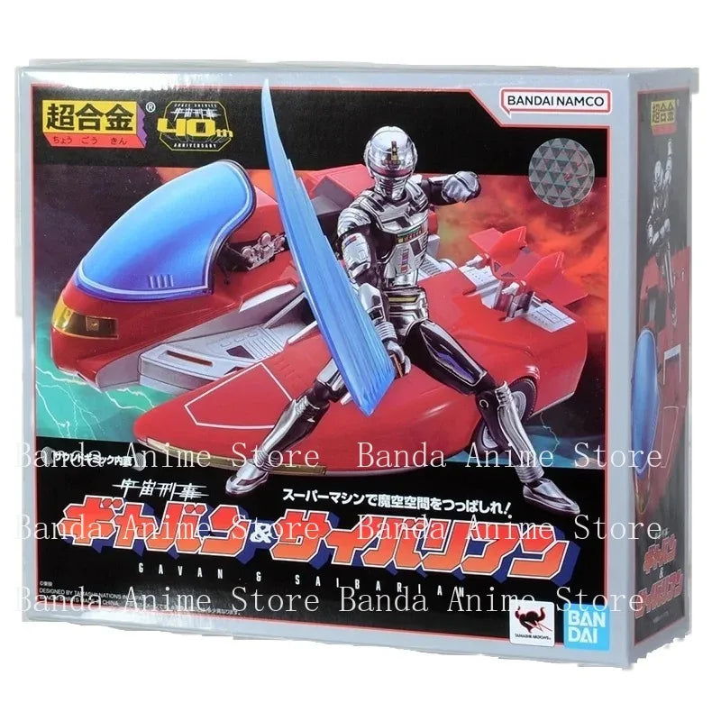In stock Original Genuine Super alloy soul Space Sheriff Gavan SAIBARIAN 40th Bandai Anime Model Toys Action Figure Gifts