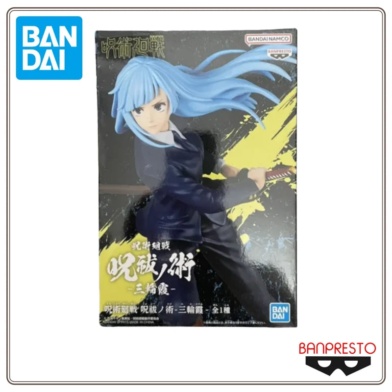 Original Bandai 13Cm Banpresto Jujutsukaisen Miwa Kasum Anime Action Figures Model Desktop Decoration Realistic Figure Toy Gift