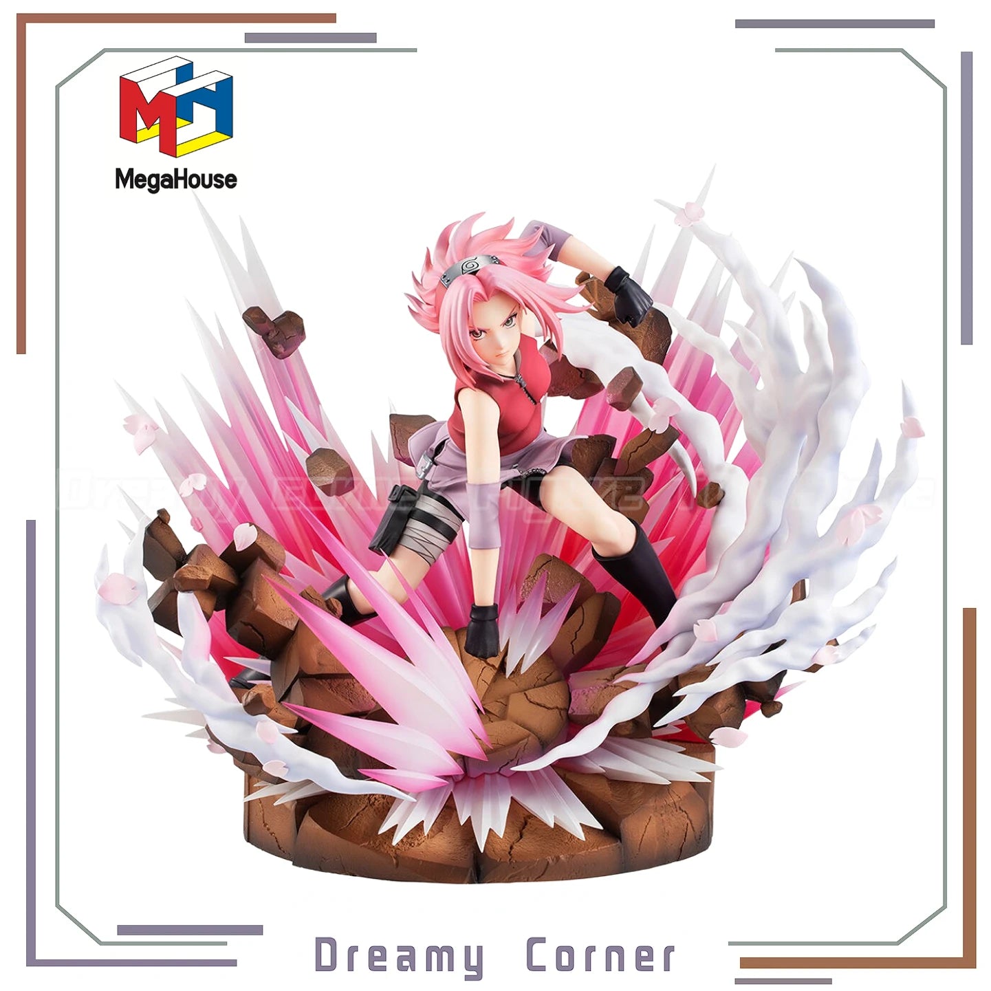 【In Stock】Original MegaHouse GALS Series NARUTO Shippuden Haruno Sakura Ver.3 Figure Ornament Collection Toy