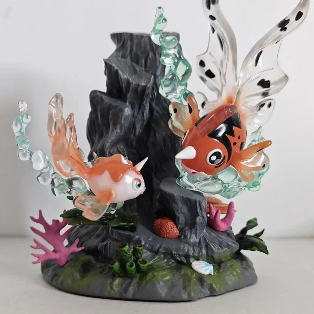 Pokemon Figure 119 Seaking 118 Goldeen Action Figures Gk Statue Collectible Model Ornament Figurine Desk Decor Toy Surprise Gift