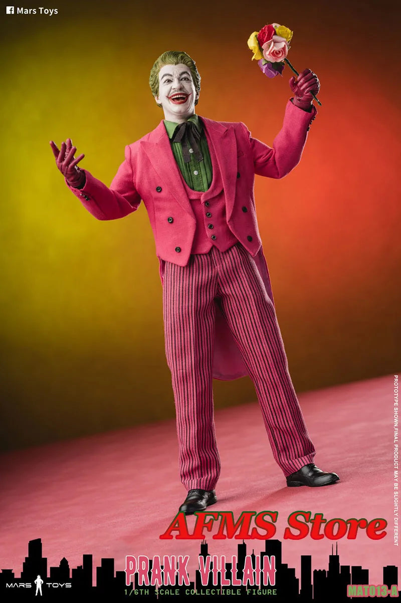 Mars Toys 1/6 MAT013 Collectible Figure Clown Prank Villain Classic Dolls Full Set 12'' Men Soldier Action Figure Body