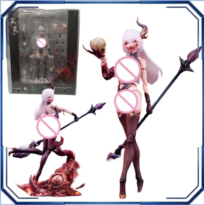 BearPanda Hua Pi Action Figures Chinese Legend Horror Anime Toys Collection 1/12 PVC Model Girl Doll Toys for Boys