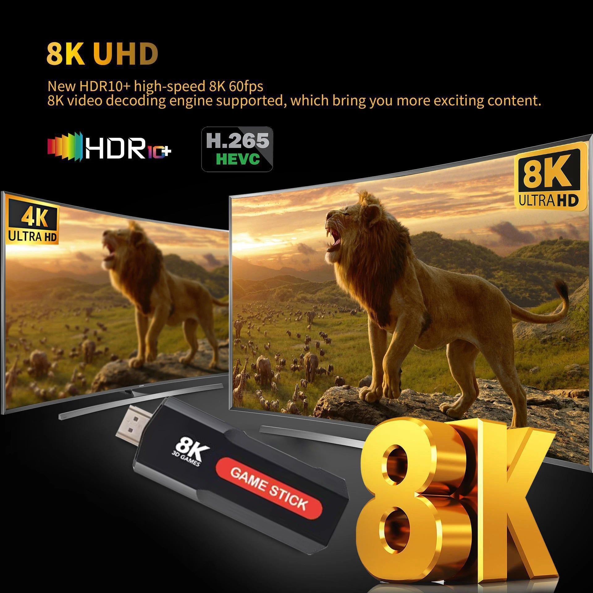 X2 Game TV Stick TV-Box 64 GB 10000+ Gaming HD 8K 4G WiFi High-Definition-Retro-Videospielkonsole Wireless-Simulator PK Q9 Stick