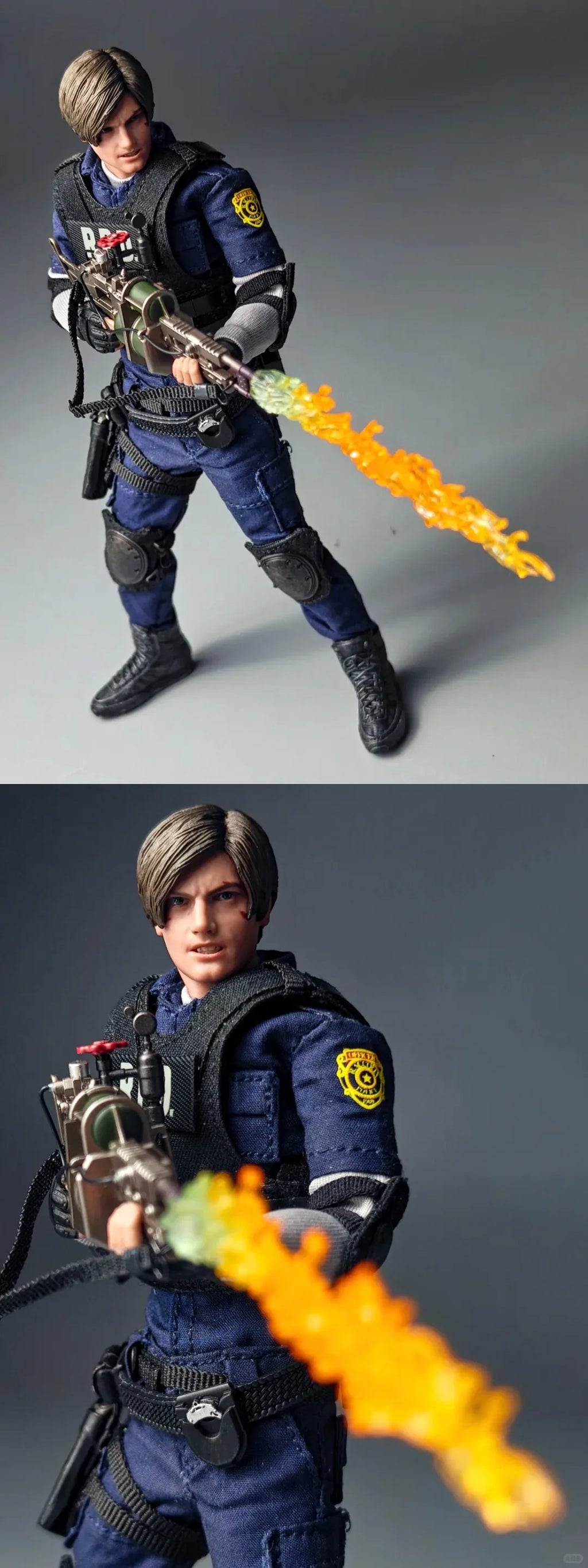 New Genuine Limtoys Resident Evil Leon Rpd Officer 1/12 Scale Action Figure In Stock