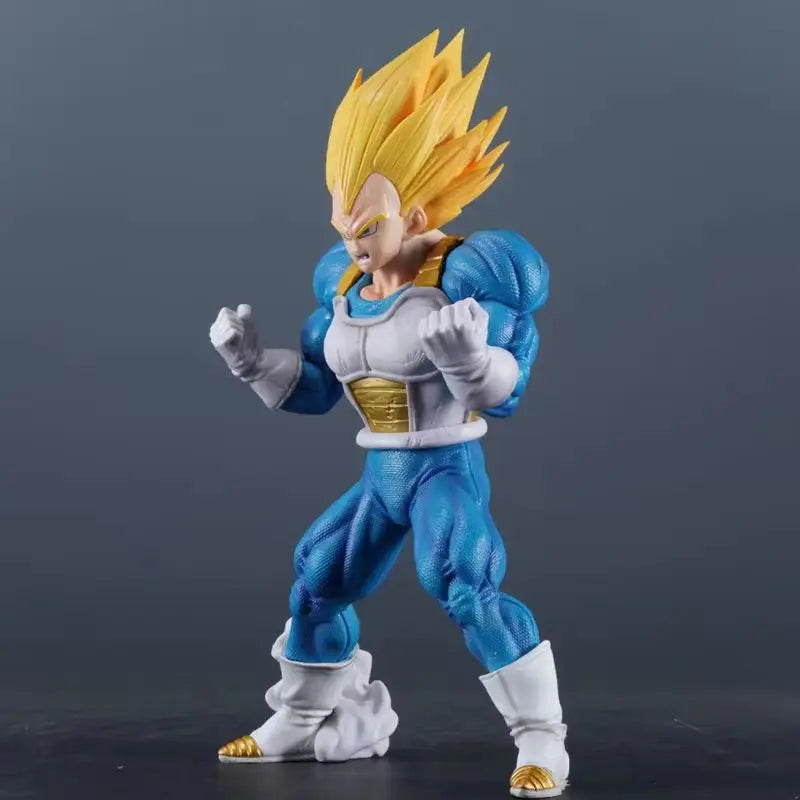 Dragon Ball Z Anime-Figur, 25 cm, Majin Practice Vegeta, PVC-Actionfigur, Sammlermodell, Spielzeug für Dekorationen und Geschenke