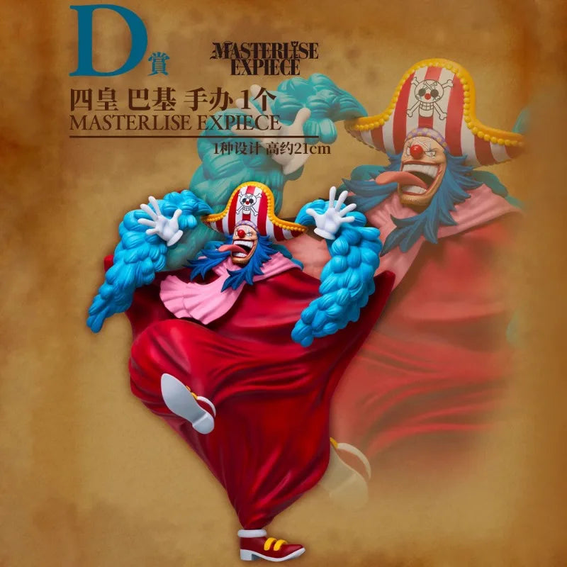 Bandai Original Anime One Piece Ichiban Kuji Masterlise Expiece Emperors Buggy Shanks Luffy Teach Action Figure Model Toys