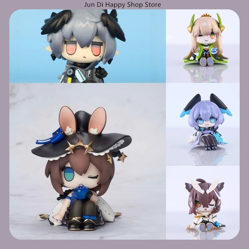 Arknights Chibi Version Super Deformed Sitting Pose PVC Anime Figure Statue Desktop Decoration Gift Collection