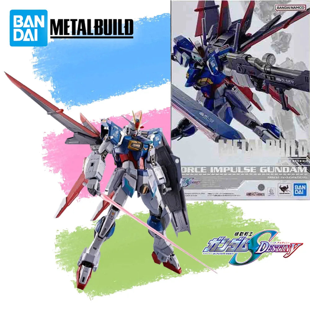 In Stock Genuine BANDAI METAL BUILD Mobile Suit Gundam SEED DESTINY Force Impulse Gundam Figure Anime Action Model Toy