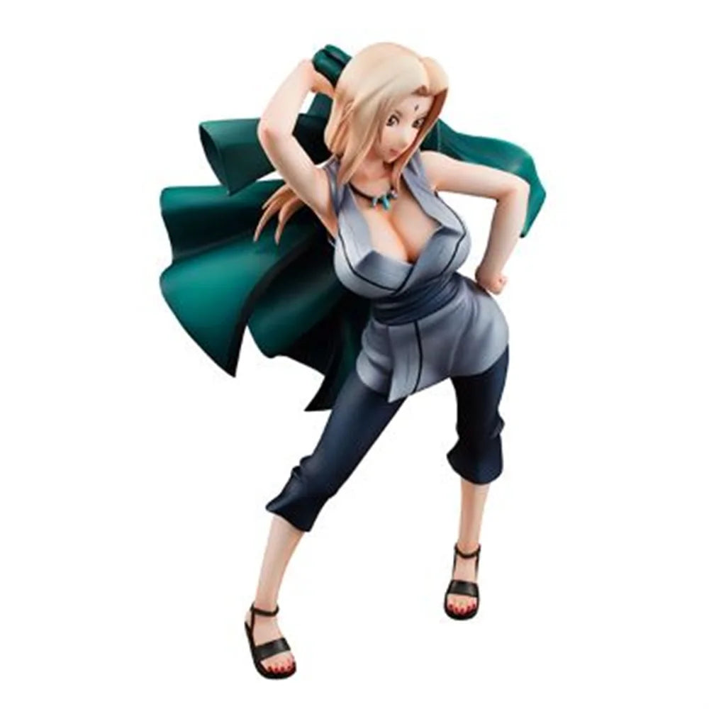 Cute Anime Tsunade PVC Action Figure Game Statue Collectible Sexy Girls Model Toys Doll Gifts 21cm