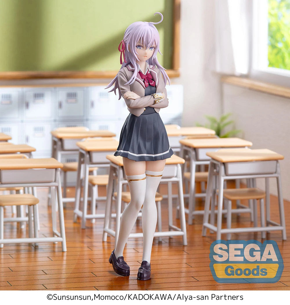 In Stock Original Sega Luminasta Alya Sometimes Hides Her Feelings In Russian Alisa Mikhailovna Kujou Collection Anime Figures