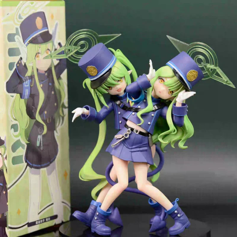 Blue Archive Railway Institute Twins High Aesthetic Orange Hope & Orange Beauty Girl Figure Collectible Anime Surroundings