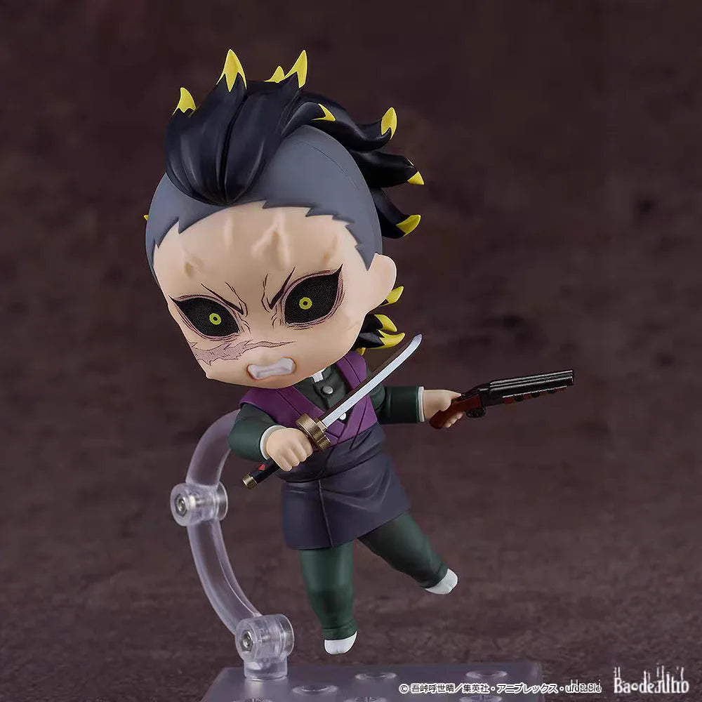 Anime Demon Slayer Genya Shinazugawa 2505 Articulated PVC figure Model Toys Gift 10cm