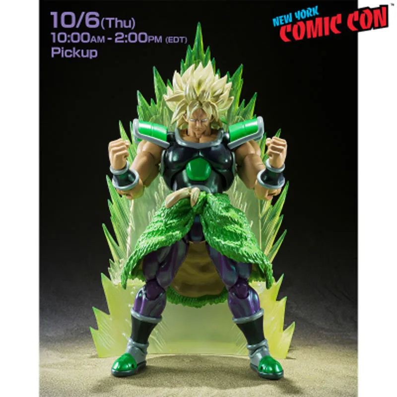 High-end BANDAI S.H.Figuarts Anime Figure Dragon Ball Super: Broly - Super Saiyan Broly - Exhibition Limited Edition - 190mm
