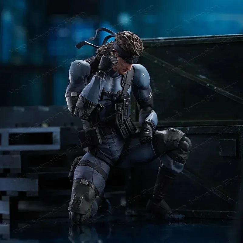 In Stock MAX Factory Original Box FigMA 645 Solid Snake MGS2 Version. Children's Action Figure Model Gift Gift Collection