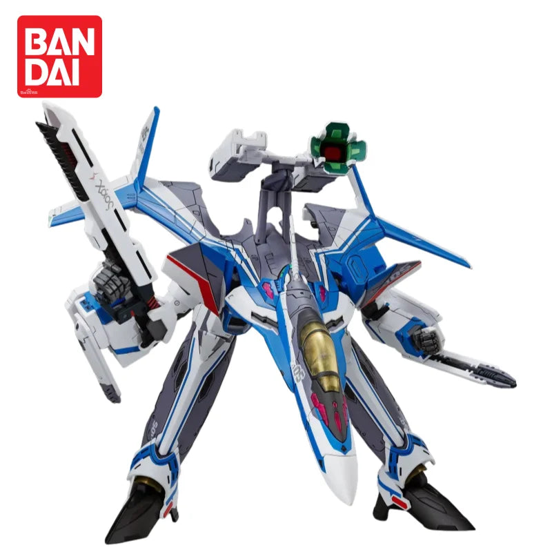 Bandai Hg 1/100 Macross Vf-31J Siegfried Hurricane Fighter Model Kit Gift Garage Cool Mecha Warrior Figure Educational Toy