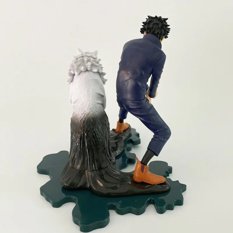 17CMAnime Jujutsu Figures Fushiguro Megumi Figura with Jade Dog Statue Collectible Model Gojo Satoru Anction Figure Toys PVC