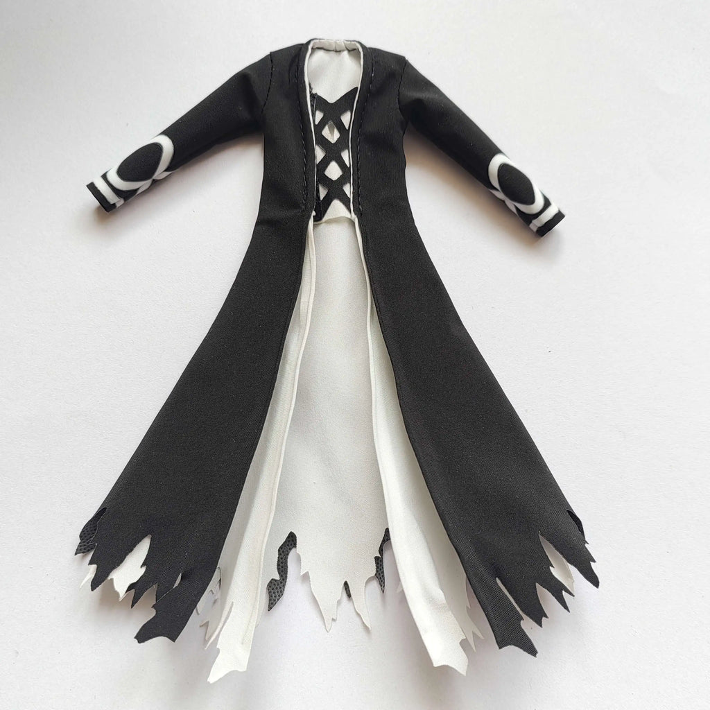 Auf Lager shf 1/12 Maßstab Japanische klassische Anime-Rolle Kurosaki Ichigo Doppelschicht-Windjacke-Modell für 6-Zoll-Actionfiguren-Körper