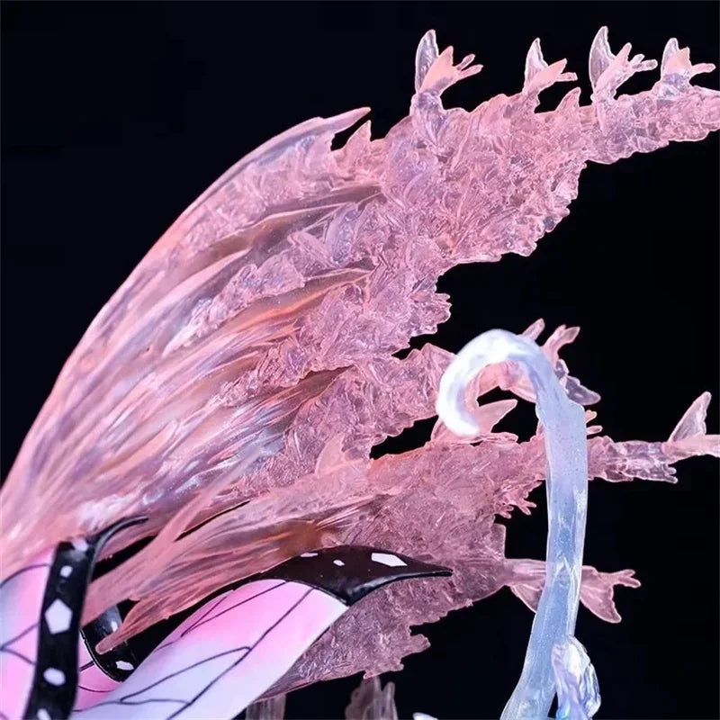 31 cm Kochou Kanae Anime Figur Dämon Slayer Doppelkopf Statue Szene Boxed Modell Statische Dekoration Desktop Sammeln Figur Spielzeug