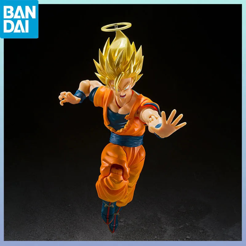 BANDAI In Stock S.H.Figuarts Son Goku SSJ2 Exclusive Edition Dragon Ball Z Official PVC ABS Articulated Collectible for Fans New