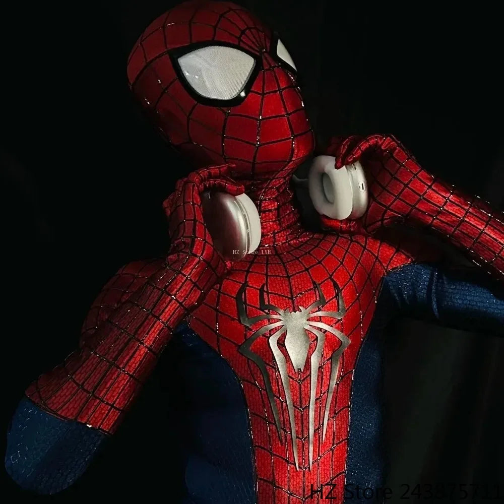 The Amazing Spider-man 2 Jumpsuit with Mask & Shoes 1:1 3D Webs Spider Logo Private Custom Handmade Spiderman Cosplay Suit