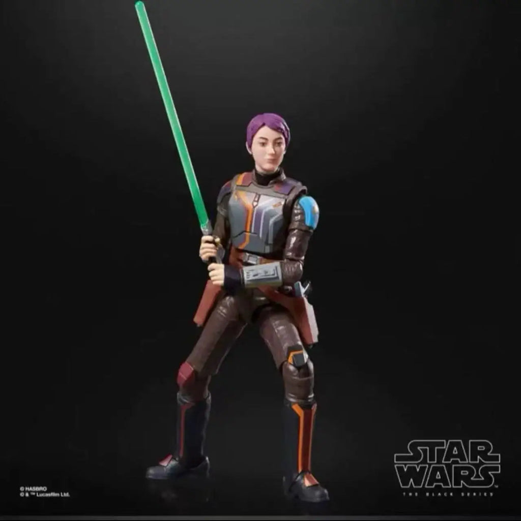 Hasbro Sabin Rennes Sabin Star Wars Ahsoka American TV Series Live Black Box 6 Inch