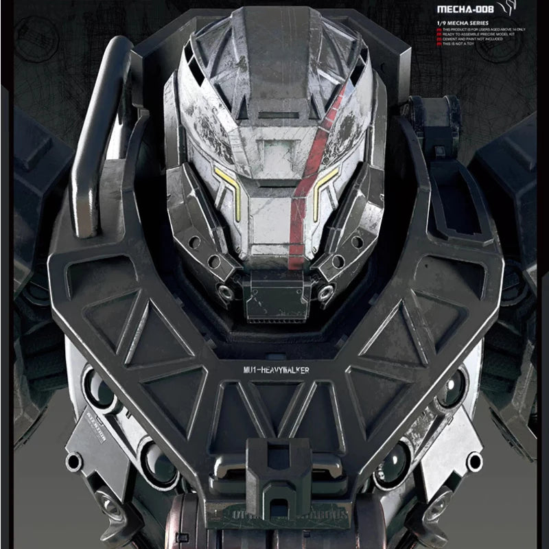 Genuine MENG MECHA-008 1/9 Incarnation Stereo Heavy Mech Garage Kit Anime Peripheral Action Figure Assembly Toy Ornament Gift