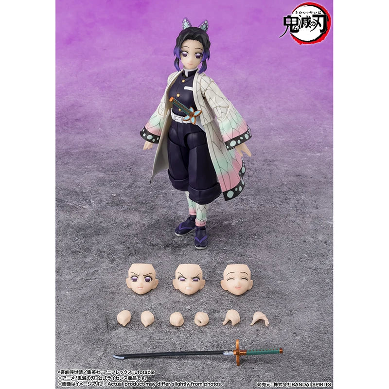 In Stock 100% Original Bandai S.H.Figuarts Demon Slayer Kimetsu no Yaiba Shf Shinobu Kocho Anime Action Collection Figures Gifts